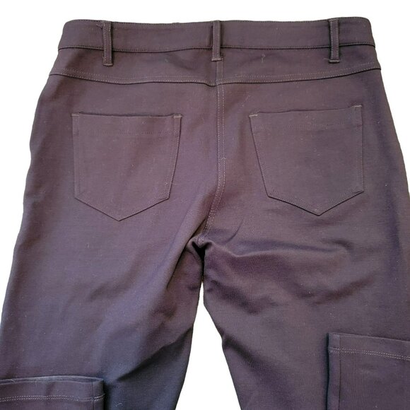 Womens Brown Pants Size 6 Stretch Skinny Chocolate Nylon Blend Makali JJ1642 - Picture 2 of 5